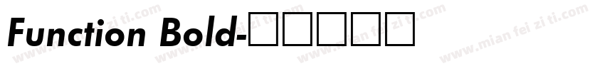 Function Bold字体转换